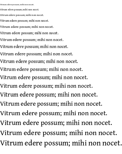 Specimen for Gentium Book Plus Regular (Latin script).