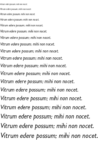 Specimen for Gillius ADF No2 Cond Italic (Latin script).