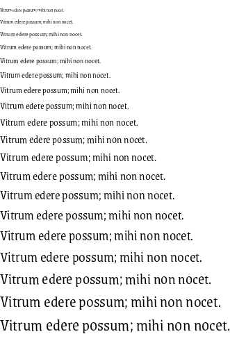 Specimen for Grenze Light (Latin script).