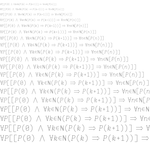 Specimen for Iosevka Etoile Heavy Oblique (Math script).