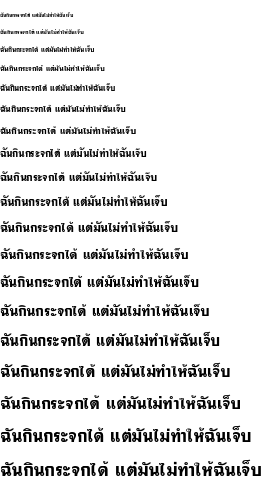 Specimen for JS Angsumalin Regular (Thai script).