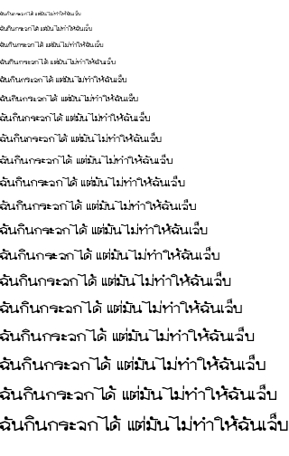 Specimen for JS Karabow Regular (Thai script).