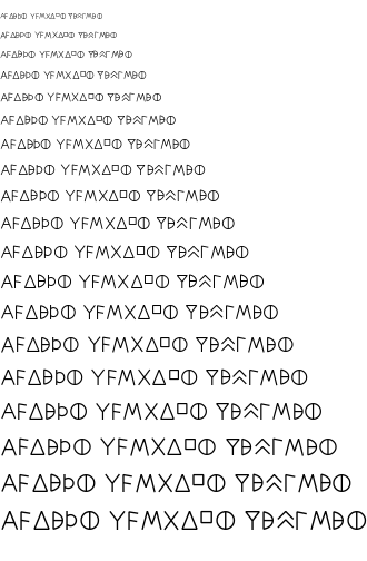 Specimen for Kurinto Aria Aux Regular (Carian script).