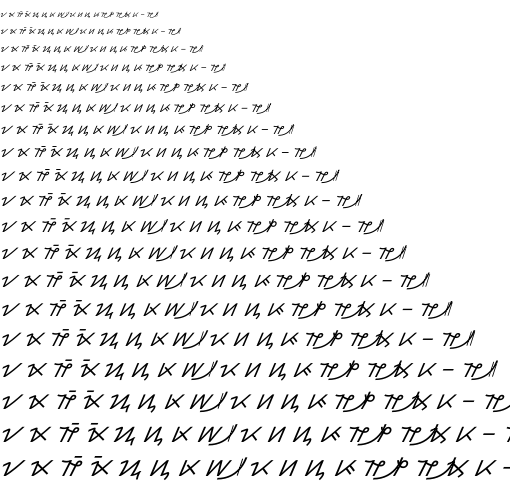Specimen for Kurinto Aria Italic (Hanunoo script).