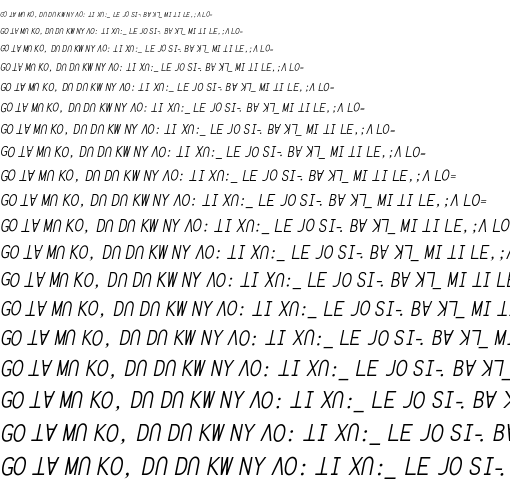Specimen for Kurinto Arte Italic (Lisu script).