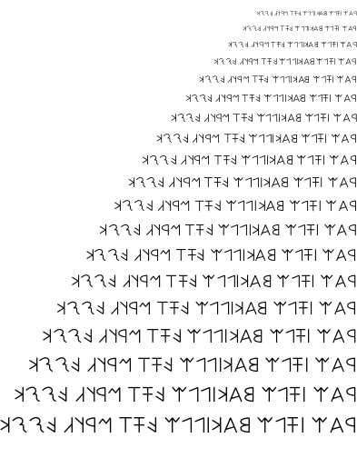 Specimen for Kurinto Book Aux Bold (Lydian script).