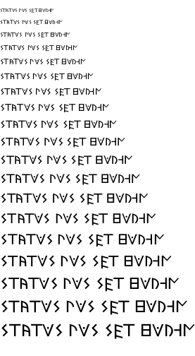 Specimen for Kurinto Book Aux Regular (Old_Italic script).