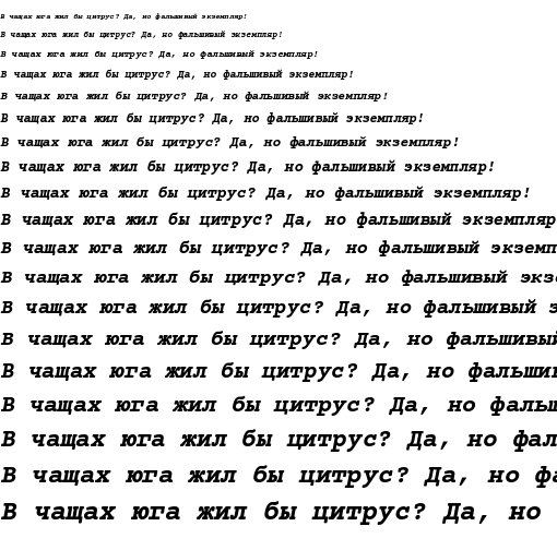 Specimen for Kurinto CNew Core Bold Italic (Cyrillic script).