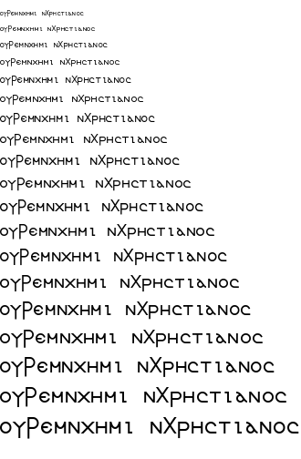 Specimen for Kurinto Mono Aux Bold (Coptic script).