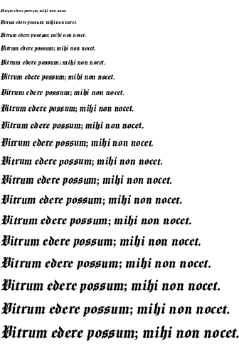 Specimen for Kurinto Olde Core Narrow Bold Italic (Latin script).