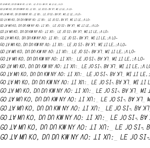 Specimen for Kurinto Plot Italic (Lisu script).