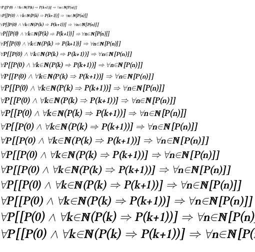 Specimen for Kurinto Roma UFI Bold Italic (Math script).