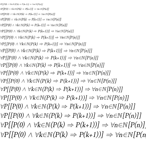 Specimen for Kurinto Roma UFI Italic (Math script).