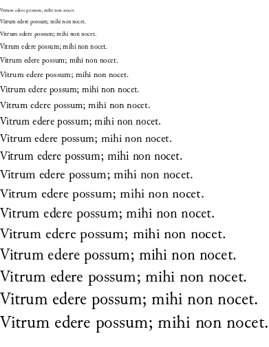 Specimen for Kurinto Roma UFI Regular (Latin script).