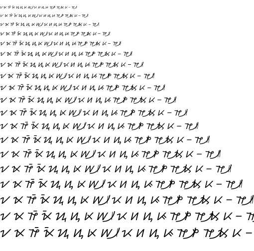 Specimen for Kurinto Sans Bold (Hanunoo script).