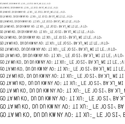 Specimen for Kurinto Sans Music Regular (Lisu script).