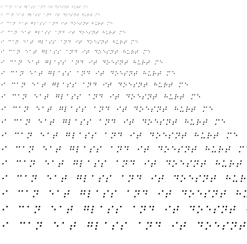 Specimen for Kurinto Sans SemiBold Italic (Braille script).