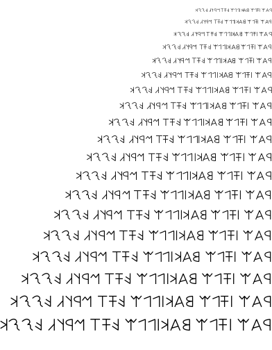 Specimen for Kurinto Seri Aux Bold (Lydian script).