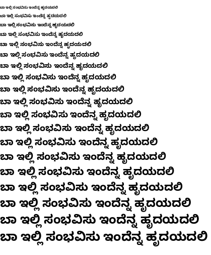 Specimen for Kurinto Seri Bold (Kannada script).