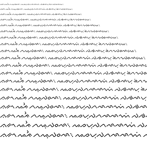 Specimen for Kurinto TMod Bold Italic (Buginese script).