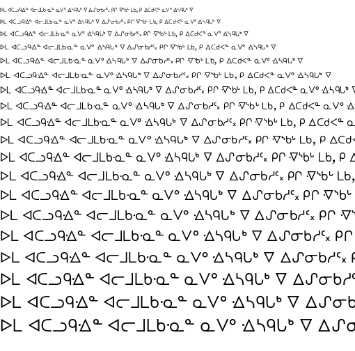 Specimen for Kurinto Text Bold (Canadian_Aboriginal script).