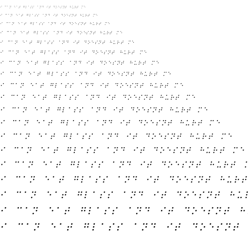 Specimen for Kurinto Text Bold Italic (Braille script).
