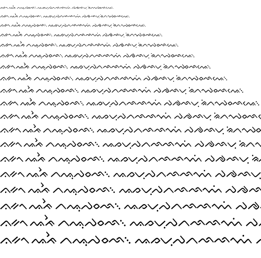 Specimen for Kurinto Text Music Bold (Buginese script).