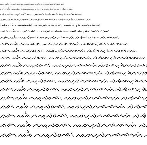 Specimen for Kurinto Text Music Bold Italic (Buginese script).