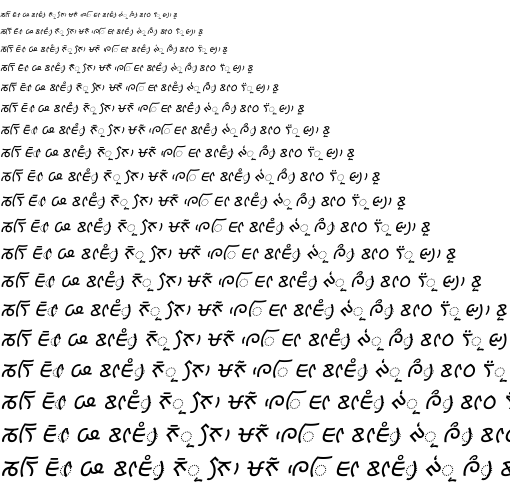 Specimen for Kurinto Text Music Bold Italic (Lepcha script).