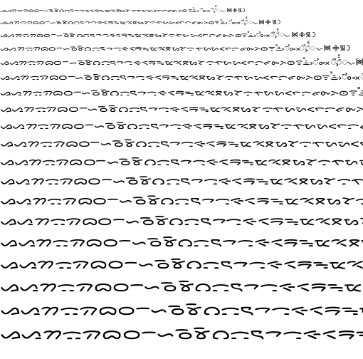Specimen for Kurinto Type SemiWide (Batak script).