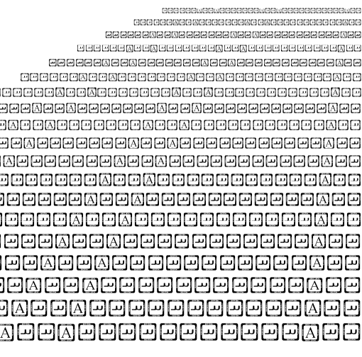 Specimen for Last Resort High-Efficiency Regular (Avestan script).