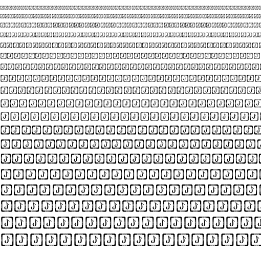 Specimen for Last Resort High-Efficiency Regular (Bamum script).