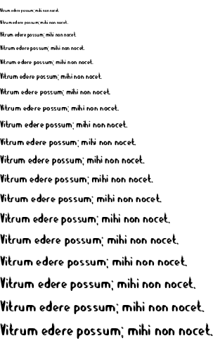 Specimen for Let's Eat Regular (Latin script).