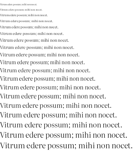 Specimen for Literata 72pt Light (Latin script).