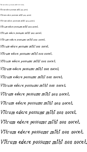 Specimen for Living by Numbers Regular (Latin script).