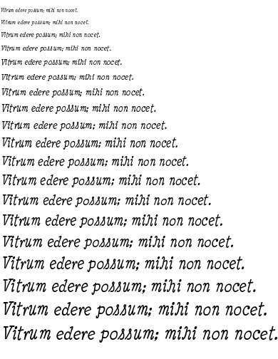 Specimen for Minya Nouvelle Italic (Latin script).