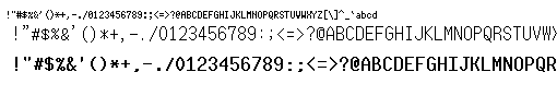 Specimen for Misc Fixed Regular (Coptic script).