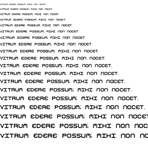 Specimen for Mishmash ALT2 BRK Regular (Latin script).