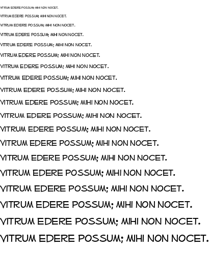 Specimen for Mufferaw Regular (Latin script).