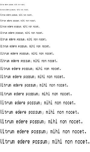 Specimen for Mx437 Philips :YES T-2y Regular (Latin script).