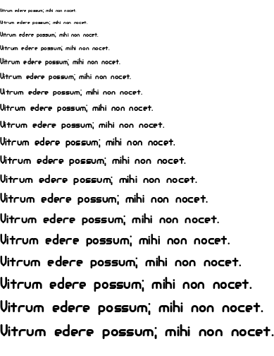 Specimen for Nanosecond Thick BRK Normal (Latin script).