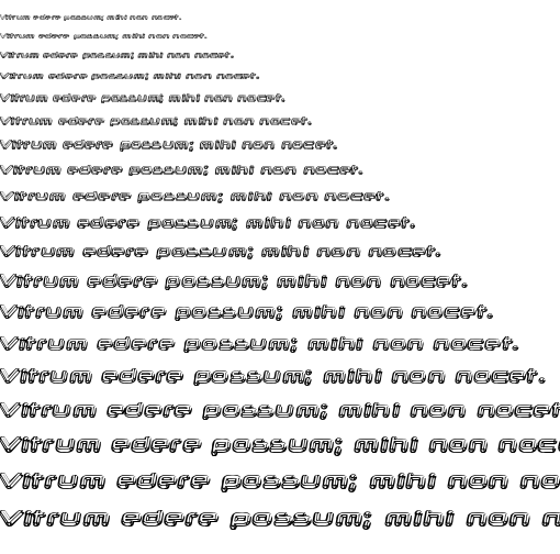 Specimen for Neurochrome Regular (Latin script).