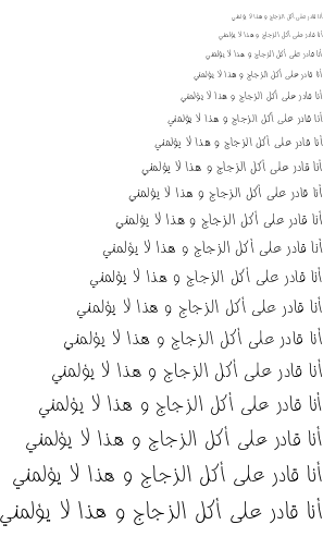 Specimen for Nice Regular (Arabic script).