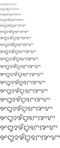 Specimen for Noto Sans Cham Light (Cham script).