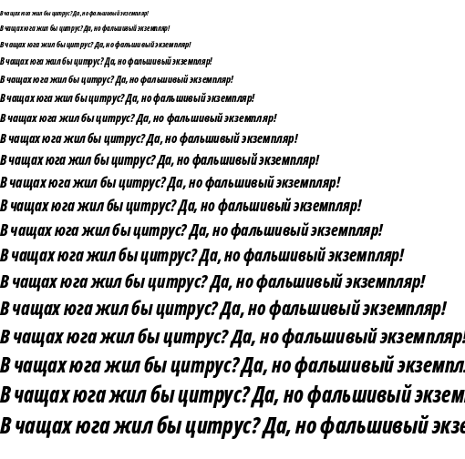 Specimen for Noto Sans Display ExtraCondensed ExtraBold Italic (Cyrillic script).