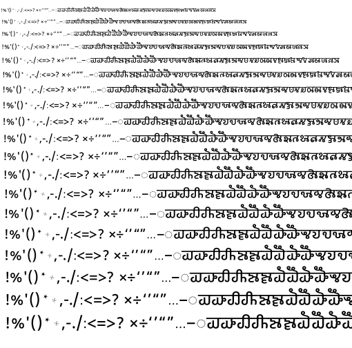 Specimen for Noto Sans Gunjala Gondi Medium ( script).