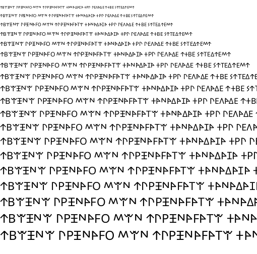 Specimen for Noto Sans Lycian Regular (Lycian script).