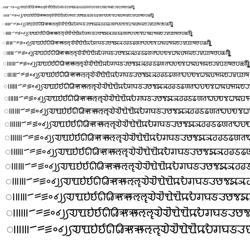 Specimen for Noto Sans Modi Regular ( script).