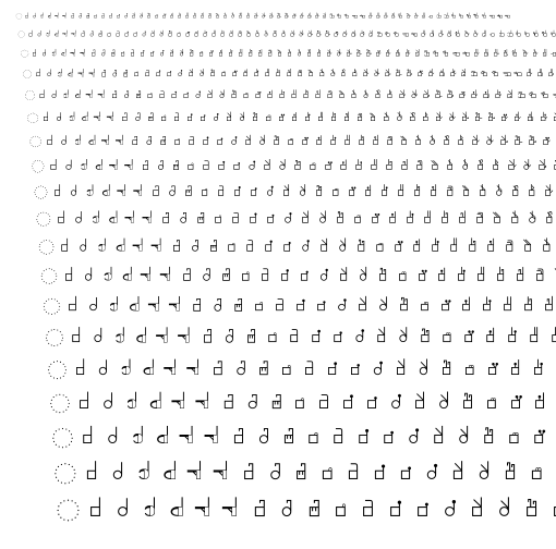 Specimen for Noto Sans SignWriting Regular ( script).