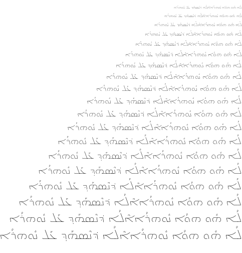 Specimen for Noto Sans Syriac Thin (Syriac script).